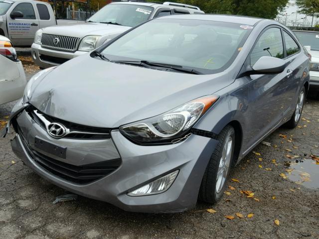 KMHDH6AE0DU009332 - 2013 HYUNDAI ELANTRA CO GRAY photo 2