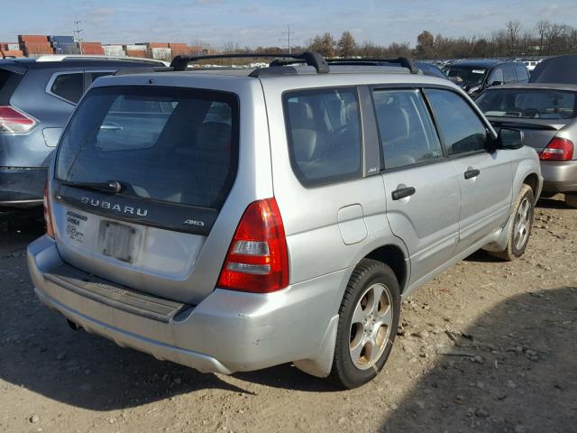 JF1SG65664H746230 - 2004 SUBARU FORESTER 2 SILVER photo 4