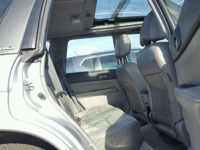 JF1SG65664H746230 - 2004 SUBARU FORESTER 2 SILVER photo 6