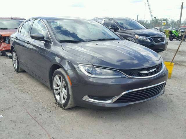 1C3CCCAB2GN103749 - 2016 CHRYSLER 200 LIMITE GRAY photo 1