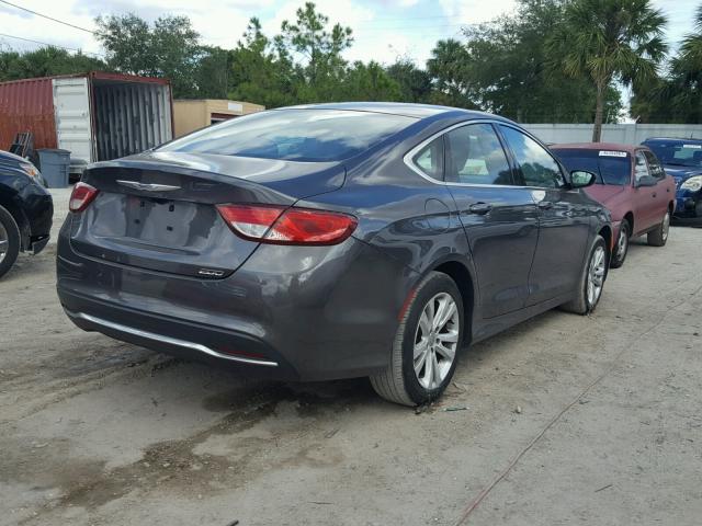 1C3CCCAB2GN103749 - 2016 CHRYSLER 200 LIMITE GRAY photo 4