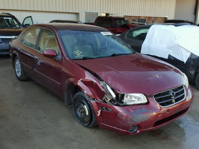 JN1CA31D21T627279 - 2001 NISSAN MAXIMA GXE BURGUNDY photo 1