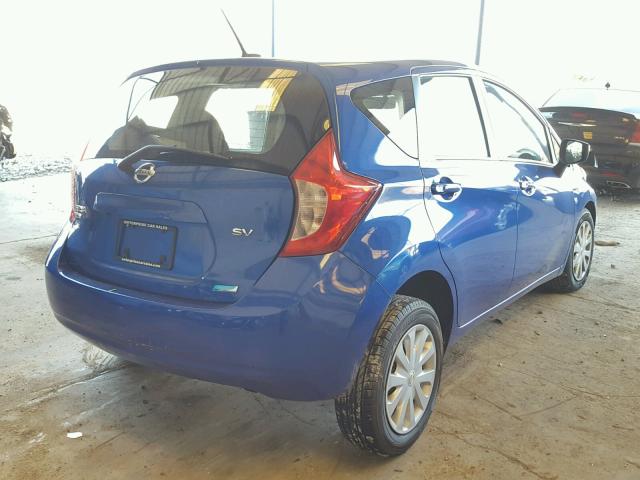 3N1CE2CP1GL365497 - 2016 NISSAN VERSA NOTE BLUE photo 4