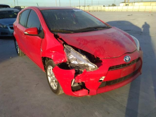 JTDKDTB38E1083426 - 2014 TOYOTA PRIUS C RED photo 1