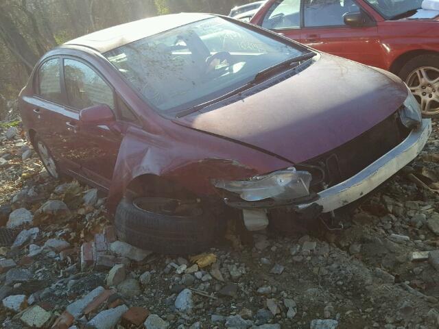1HGFA16847L000314 - 2007 HONDA CIVIC EX RED photo 1