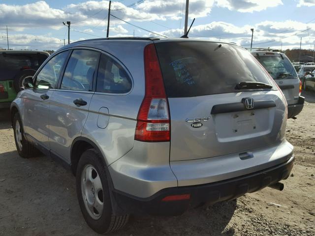 JHLRE48379C015477 - 2009 HONDA CR-V LX SILVER photo 3