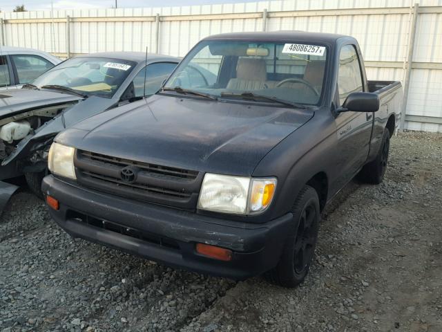 4TANL42N6XZ425463 - 1999 TOYOTA TACOMA BLACK photo 2