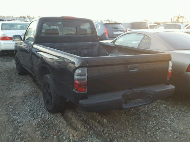 4TANL42N6XZ425463 - 1999 TOYOTA TACOMA BLACK photo 3