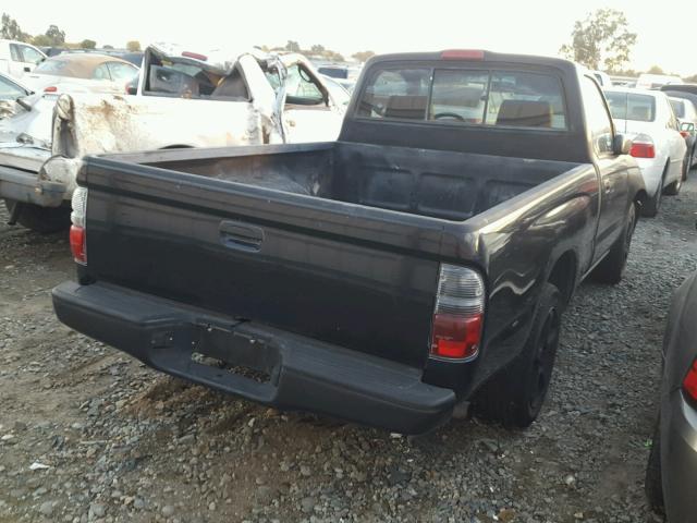 4TANL42N6XZ425463 - 1999 TOYOTA TACOMA BLACK photo 4