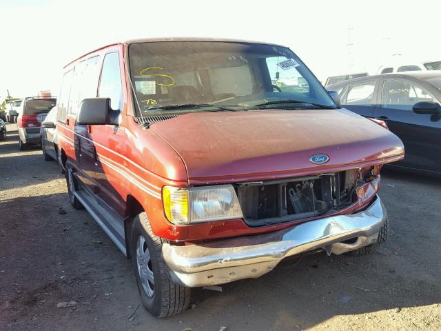 1FDRE1424YHA26975 - 2000 FORD ECONOLINE BURGUNDY photo 1