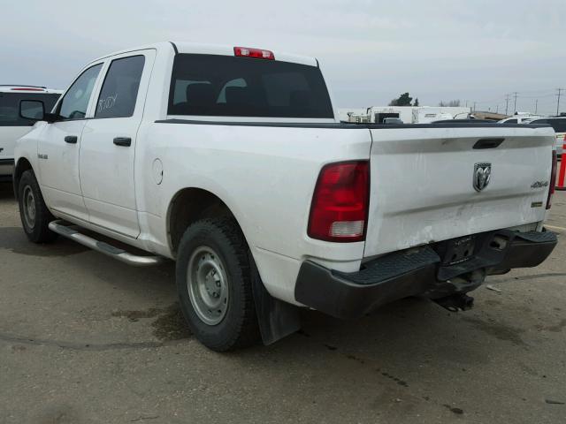 1D7RV1CP4AS161227 - 2010 DODGE RAM 1500 WHITE photo 3