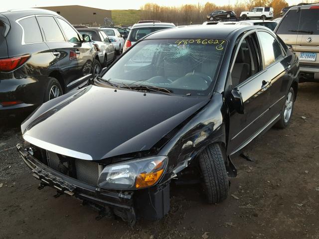 KNAFE222295024139 - 2009 KIA SPECTRA EX BLACK photo 2