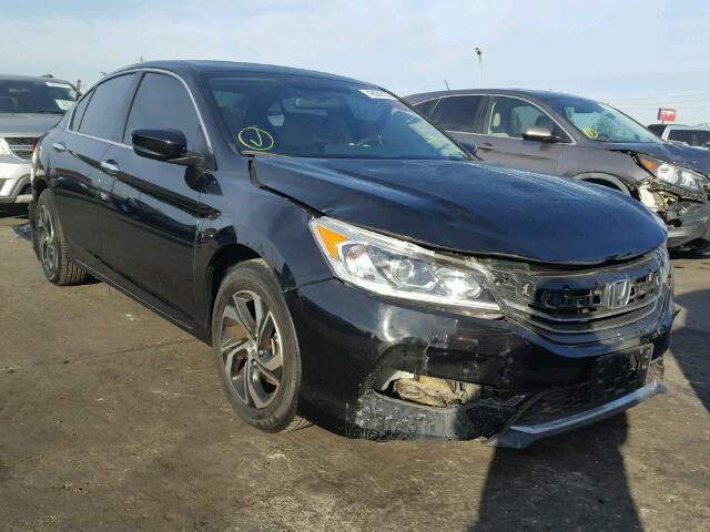 1HGCR2F36GA082046 - 2016 HONDA ACCORD LX BLACK photo 1