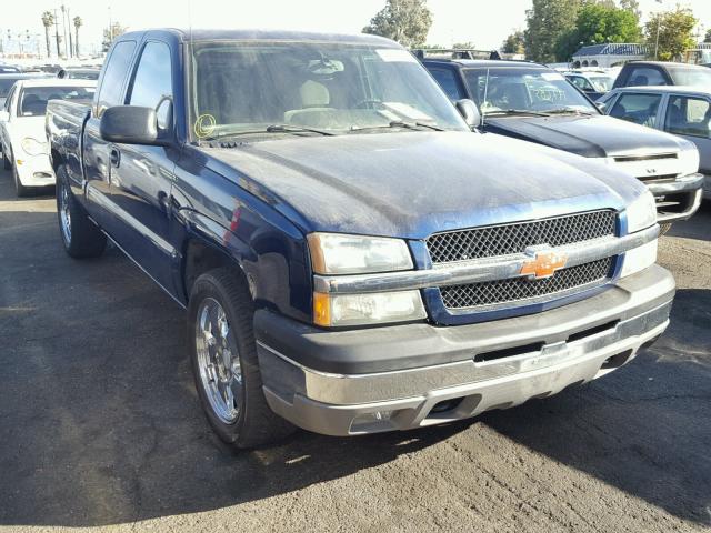 2GCEC19T241355326 - 2004 CHEVROLET SILVERADO BLUE photo 1