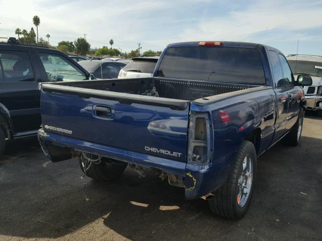 2GCEC19T241355326 - 2004 CHEVROLET SILVERADO BLUE photo 4