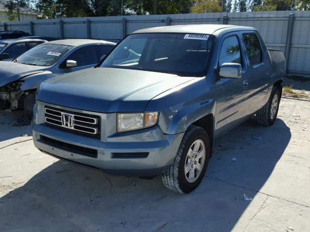 2HJYK16428H514822 - 2008 HONDA RIDGELINE BLUE photo 2