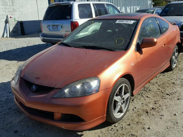 JH4DC53045S000708 - 2005 ACURA RSX TYPE-S ORANGE photo 2