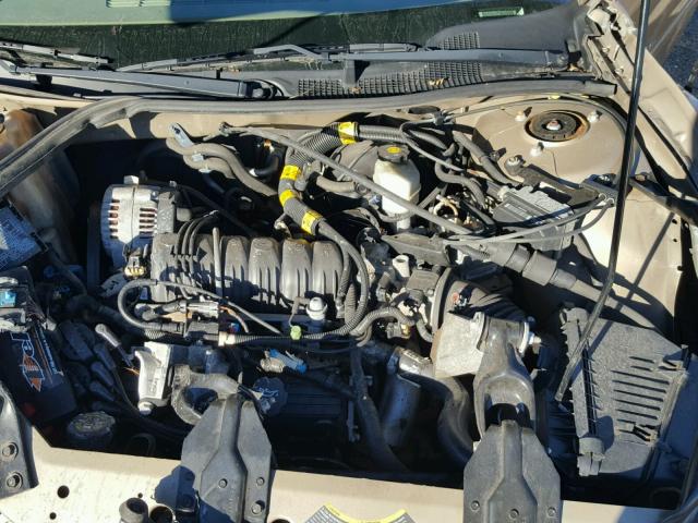 2G1WH52K349227153 - 2004 CHEVROLET IMPALA LS GOLD photo 7