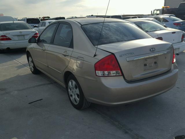 KNAFE221695606364 - 2009 KIA SPECTRA EX GOLD photo 3