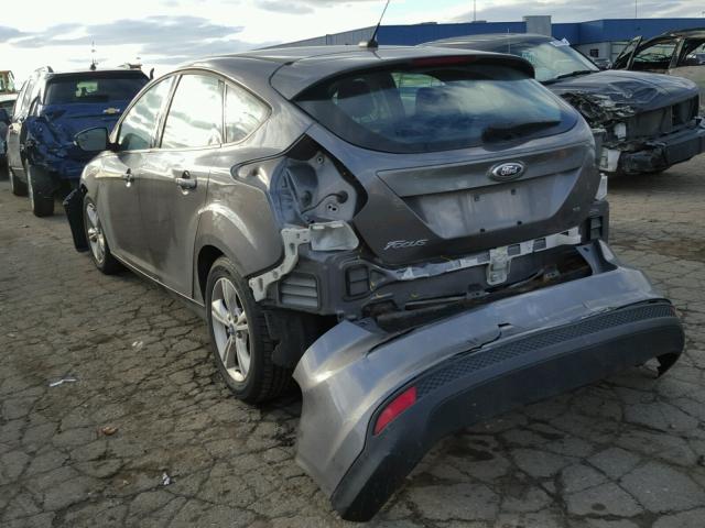 1FAHP3K28CL294142 - 2012 FORD FOCUS SE GRAY photo 3