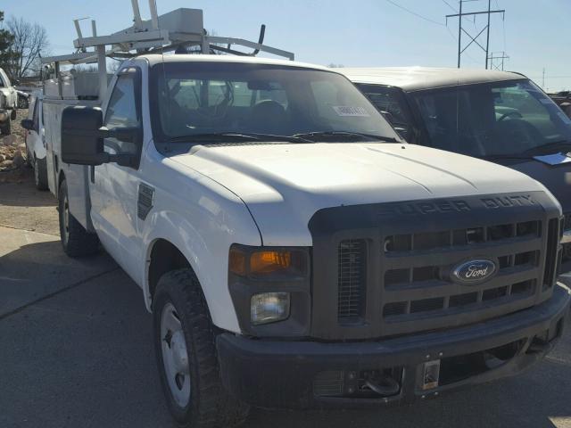 1FDSF30578EC32853 - 2008 FORD F350 SRW S WHITE photo 1