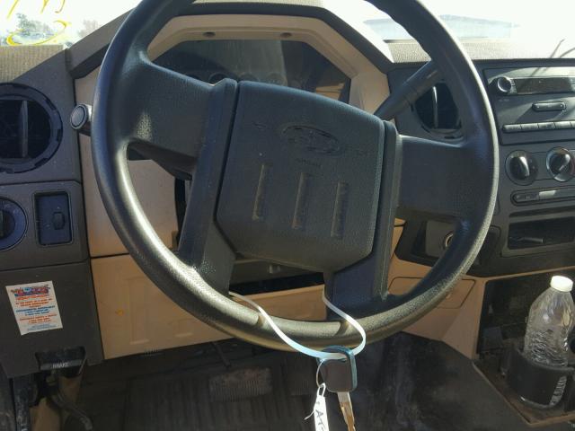 1FDSF30578EC32853 - 2008 FORD F350 SRW S WHITE photo 10