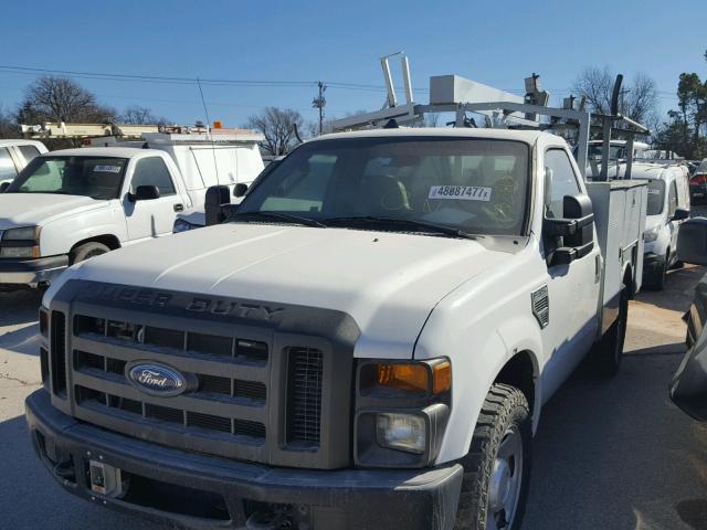 1FDSF30578EC32853 - 2008 FORD F350 SRW S WHITE photo 2