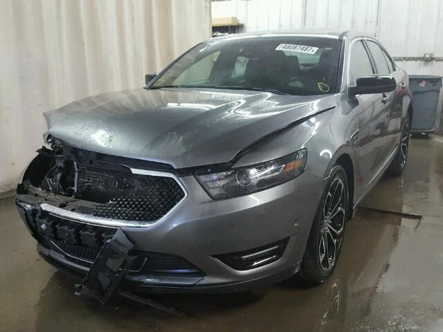 1FAHP2KT6DG100141 - 2013 FORD TAURUS SHO GRAY photo 2