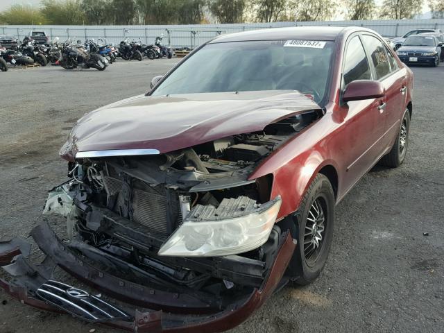 5NPET4AC1AH604271 - 2010 HYUNDAI SONATA GLS MAROON photo 2