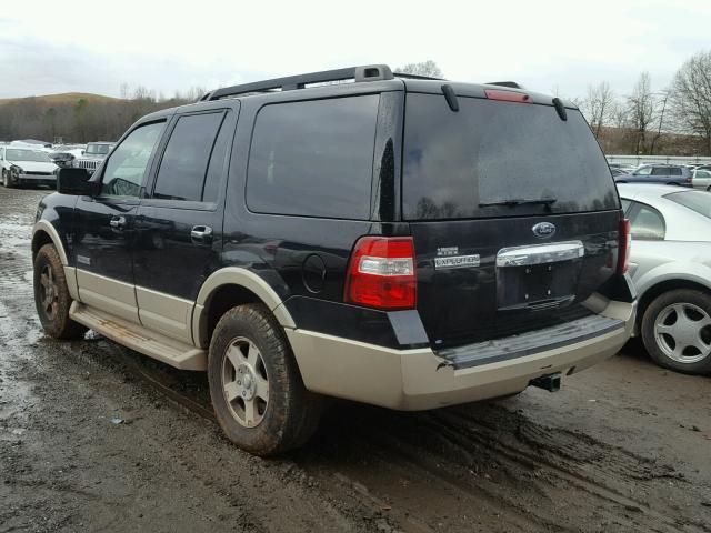 1FMFU18597LA96817 - 2007 FORD EXPEDITION BLACK photo 3