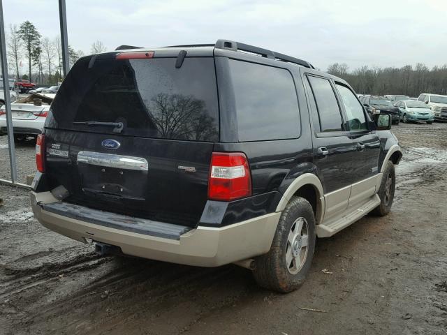 1FMFU18597LA96817 - 2007 FORD EXPEDITION BLACK photo 4