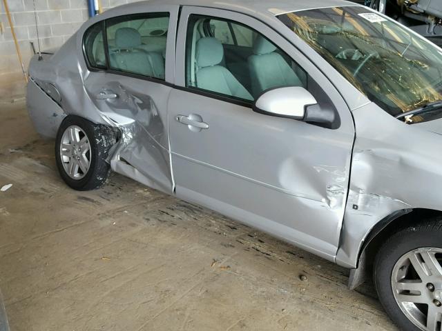 1G1AL55F467640324 - 2006 CHEVROLET COBALT LT SILVER photo 9