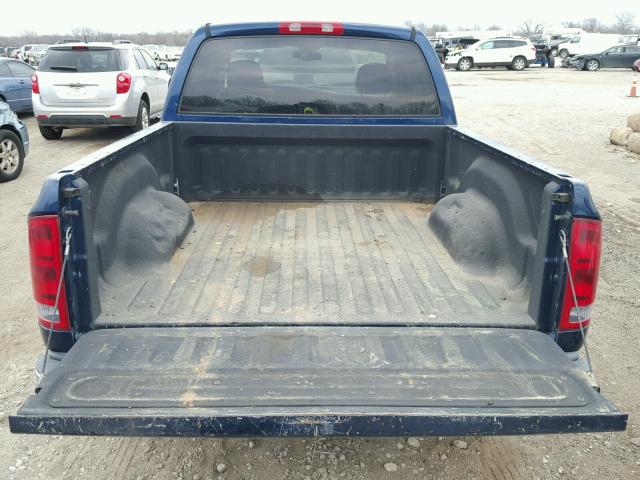 3D7HA18NX2G168111 - 2002 DODGE RAM 1500 BLUE photo 6