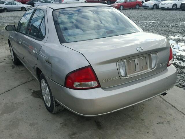 3N1CB51D61L437689 - 2001 NISSAN SENTRA XE BEIGE photo 3