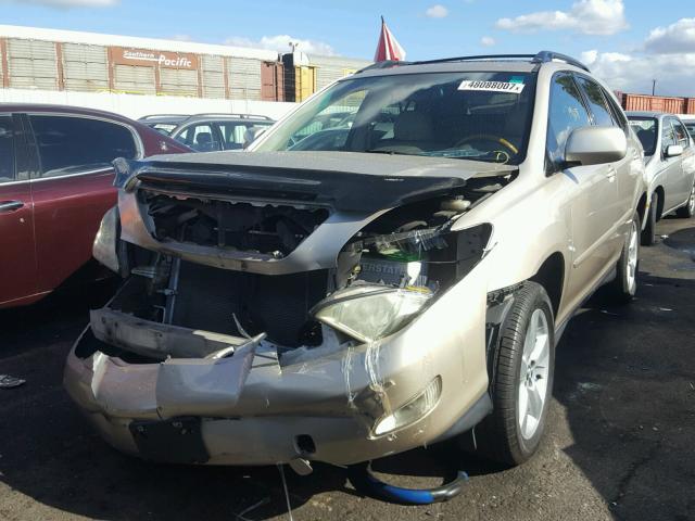 JTJGA31U840010065 - 2004 LEXUS RX 330 GOLD photo 2