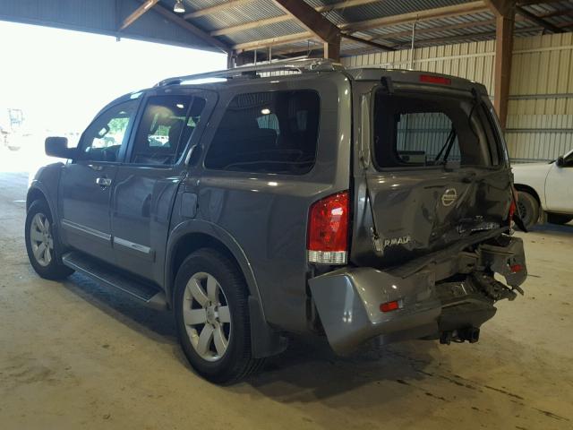 5N1BA0ND7DN603680 - 2013 NISSAN ARMADA SV GRAY photo 3