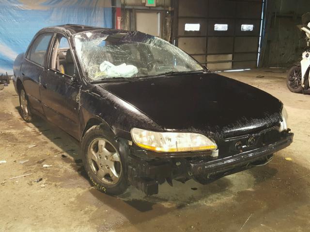 1HGCG6684YA109304 - 2000 HONDA ACCORD EX BLACK photo 1