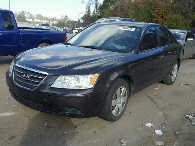 5NPET4AC7AH637467 - 2010 HYUNDAI SONATA GLS BLACK photo 2