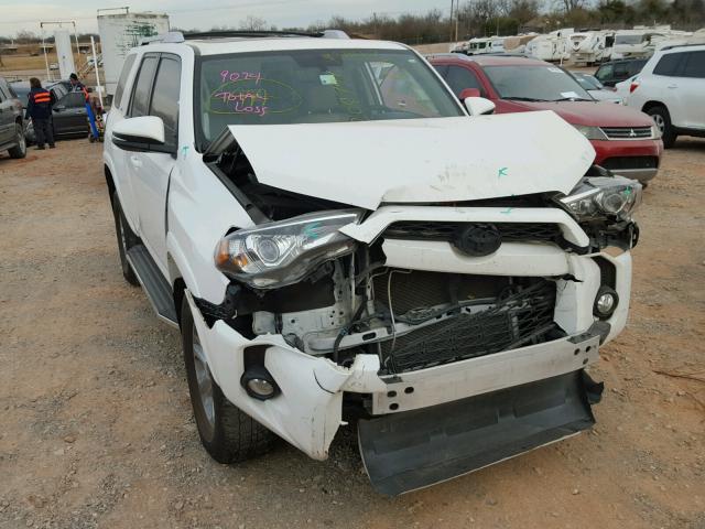 JTEBU5JR1F5208791 - 2015 TOYOTA 4RUNNER SR WHITE photo 9