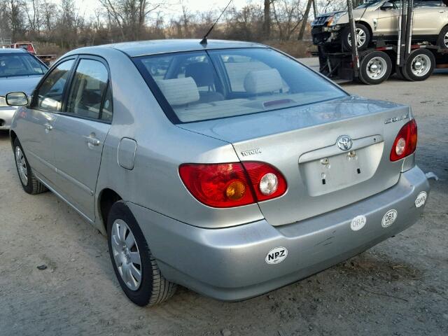 JTDBR32E230022367 - 2003 TOYOTA COROLLA CE SILVER photo 3