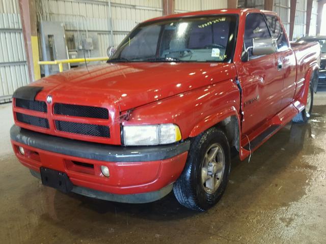 3B7HC13Z3TG199037 - 1996 DODGE RAM 1500 RED photo 2