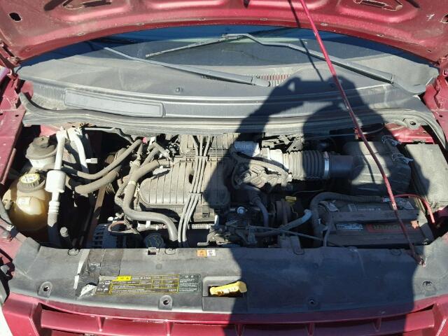 2FMZA51675BA35821 - 2005 FORD FREESTAR S RED photo 7