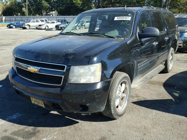 3GNFC16077G167015 - 2007 CHEVROLET SUBURBAN C BLACK photo 2