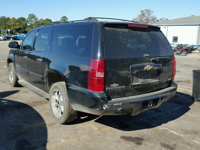 3GNFC16077G167015 - 2007 CHEVROLET SUBURBAN C BLACK photo 3