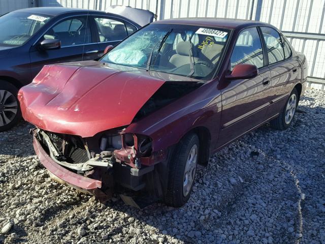 3N1CB51D05L536840 - 2005 NISSAN SENTRA 1.8 RED photo 2