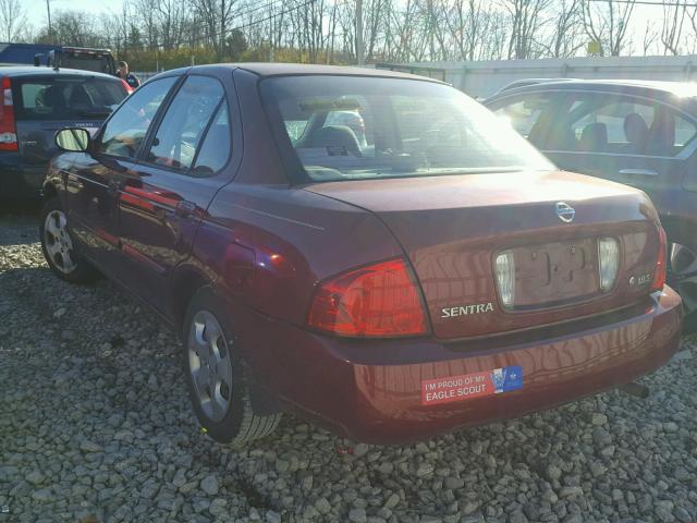 3N1CB51D05L536840 - 2005 NISSAN SENTRA 1.8 RED photo 3