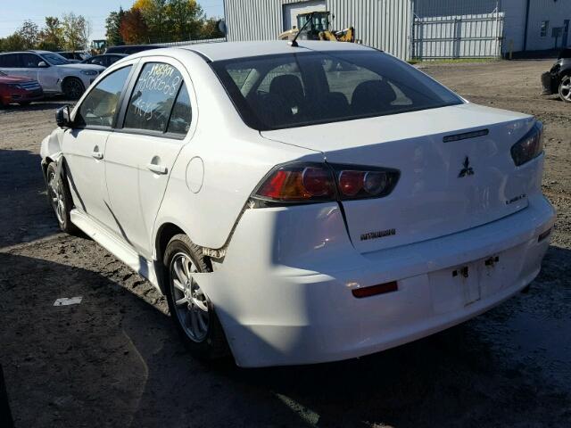 JA32U2FU6BU604441 - 2011 MITSUBISHI LANCER ES/ WHITE photo 3