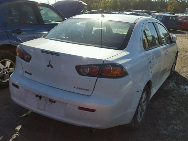 JA32U2FU6BU604441 - 2011 MITSUBISHI LANCER ES/ WHITE photo 4