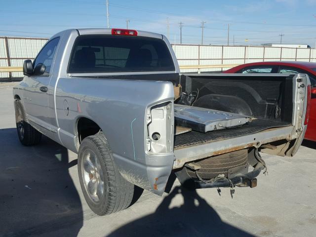 1D7HA16D14J207907 - 2004 DODGE RAM 1500 S SILVER photo 3