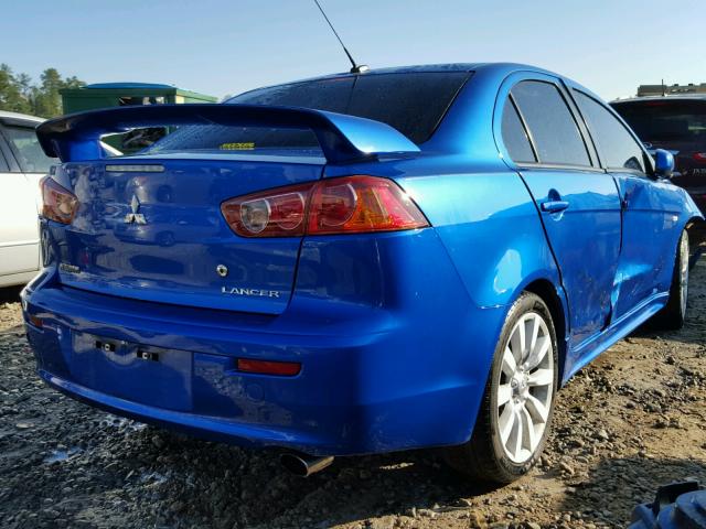 JA3AU86W09U028016 - 2009 MITSUBISHI LANCER GTS BLUE photo 4